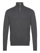 Jjeemil Knit Half Zip Noos Tops Knitwear Half Zip Jumpers Grey Jack & J S