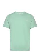 Micro Logo Interlock T-Shirt Tops T-Kortærmet Skjorte Green Calvin Klein