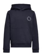 Lars Kids "It's Organic" Hoodie Tops Sweatshirts & Hoodies Hoodies Navy Kronstadt