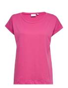 Vidreamers New Pure T-Shirt-Noos Tops T-shirts & Tops Short-sleeved Pink Vila