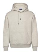 Double-Knit Hoodie Tops Sweatshirts & Hoodies Hoodies Grey Polo Ralph Lauren