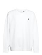 30/1 Double Knt Cvc-Lsl-Knt Tops Sweatshirts & Hoodies Sweatshirts White Polo Ralph Lauren