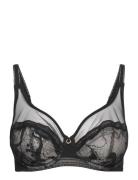 Corsetry Bra Underwired Very Covering Lingerie Bras & Tops Full Cup Bras Black CHANTELLE