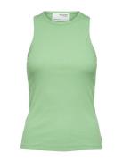 Slfanna O-Neck Tank Top Noos Tops T-shirts & Tops Sleeveless Green Selected Femme