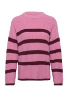 Slfbloomie Ls Knit O-Neck Noos Tops Knitwear Jumpers Pink Selected Femme