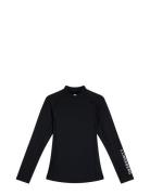 Asa Soft Compression Top Sport T-shirts & Tops Long-sleeved Black J. Lindeberg