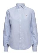 40/1 Ctn Oxford-Lsl-Bfs Tops Shirts Long-sleeved Blue Polo Ralph Lauren