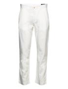 Straight Fit Linen-Cotton Pant Bottoms Trousers Chinos White Polo Ralph Lauren