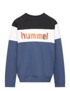 Hmlclaes Sweatshirt Sport Sweatshirts & Hoodies Sweatshirts Blue Hummel