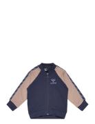 Hmlaidan Zip Jacket Sport Sweatshirts & Hoodies Sweatshirts Blue Hummel