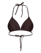 Triangle Bikini Top Swimwear Bikinis Bikini Tops Triangle Bikinitops Brown Rosemunde