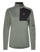 Txlite Half Zip Sport Sweatshirts & Hoodies Fleeces & Midlayers Khaki Green Tenson