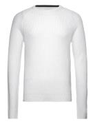 Jjpannel Knit Crew Neck Aw23 Tops Knitwear Round Necks White Jack & J S