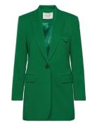 Cmtailor-Long-Blazer Blazers Single Breasted Blazers Green Copenhagen Muse