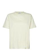 Mschterina Organic Tee Tops T-shirts & Tops Short-sleeved Cream MSCH Copenhagen