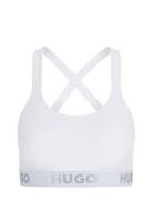 Bralette Padded Sporty Logo Lingerie Bras & Tops Soft Bras Tank Top Bras White HUGO