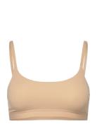 Pcnamee Bra Noos Lingerie Bras & Tops Soft Bras Tank Top Bras Beige Pieces