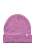 Knitted Beanie Fold Up Small K Accessories Headwear Hats Beanie Pink Lindex