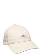 Unisex. Cotton Twill Cap Accessories Headwear Caps Cream GANT