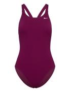 Nike Hydrastrong Solid Fastback Piece Sport Swimsuits Burgundy NIKE SWIM