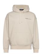 Relaxed Fit Logo Fleece Hoodie Tops Sweatshirts & Hoodies Hoodies Cream Polo Ralph Lauren