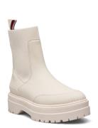 Feminine Rubberized Thermo Boot Shoes Boots Ankle Boots Ankle Boots Flat Heel Cream Tommy Hilfiger