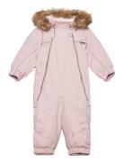 Pyxis Fur Outerwear Coveralls Snow-ski Coveralls & Sets Pink Molo