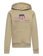 Archive Shield Hoodie Tops Sweatshirts & Hoodies Hoodies Beige GANT