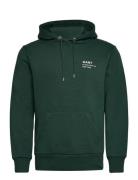 Small Logo Hoodie Tops Sweatshirts & Hoodies Hoodies Green GANT