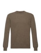 Eco Wool Karsten Knit Tops Knitwear Round Necks Khaki Green Mads Nørgaard