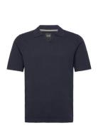 Onsdal Life Reg Ss 14 Resort Polo Knit Tops Knitwear Short Sleeve Knitted Polos Navy ONLY & SONS