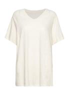 Favourite Tee Tops T-shirts & Tops Short-sleeved White Moshi Moshi Mind