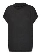 Katkabbginna Blouse Tops T-shirts & Tops Short-sleeved Black Bruuns Bazaar