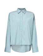 Blouses Woven Tops Shirts Long-sleeved Blue Esprit Casual