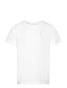 Regular Short Sleeve Heavy Single W Tops T-Kortærmet Skjorte White Knowledge Cotton Apparel