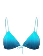 Swim Wirefree Triangle T-Shirt Bra Swimwear Bikinis Bikini Tops Triangle Bikinitops Blue Chantelle Beach