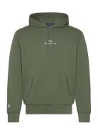 30/1 Double Knt Cvc-Lsl-Sws Tops Sweatshirts & Hoodies Hoodies Green Polo Ralph Lauren