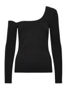 Luteabbcelisa Top Tops T-shirts & Tops Long-sleeved Black Bruuns Bazaar
