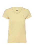 Eyben Slim V T 2.0 Wmn Tops T-shirts & Tops Short-sleeved Yellow G-Star RAW