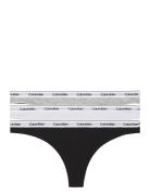 3 Pack Thong  G-streng Undertøj Multi/patterned Calvin Klein