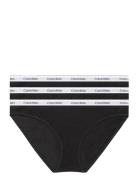 Bikini 3Pk Trusser, Tanga Briefs Black Calvin Klein