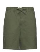 Aklt Jan Cotton Ela Shorts Bottoms Shorts Casual Green Anerkjendt