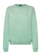 Lightweight Fleece Crewneck Pullover Tops Sweatshirts & Hoodies Sweatshirts Green Polo Ralph Lauren