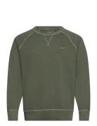 Sunfaded C-Neck Sweat Tops Sweatshirts & Hoodies Sweatshirts Green GANT