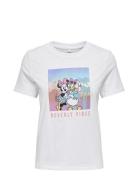 Onldisney Life Minnie Reg S/S Topbox Jrs Tops T-shirts & Tops Short-sleeved White ONLY