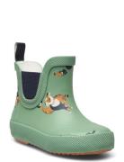 Wellies Short - Aop Gummistøvler Green CeLaVi