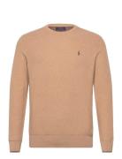 Mesh-Knit Cotton Crewneck Sweater Tops Sweatshirts & Hoodies Sweatshirts Brown Polo Ralph Lauren