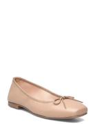 Biaemily Karré Ballerina Smooth Leather Ballerinasko Ballerinaer Beige Bianco