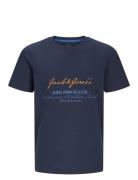 Jjgreat B2S Logo Tee Ss Ln Jnr Tops T-Kortærmet Skjorte Navy Jack & J S