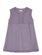 Dress Knit Dresses & Skirts Dresses Casual Dresses Sleeveless Casual Dresses Purple Fixoni